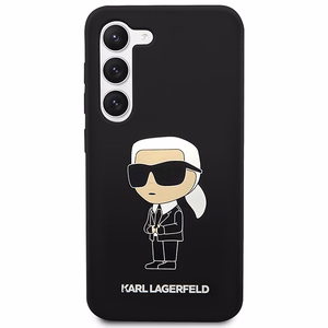 Karl Lagerfeld KLHCS23SSNIKBCK S23 S911 silikoninis dėklas juodas Ikonik