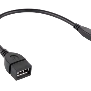 USB-A lizdo–micro-USB kištuko OTG kabelis, 15 cm