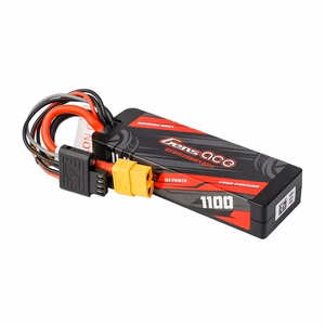 „Lipo Gens ace G-Tech“ 1100 mAh, 11,1 V, 3S1P, 60C, GRP-76 kietuoju korpusu akumuliatorius su XT60 jungtimi