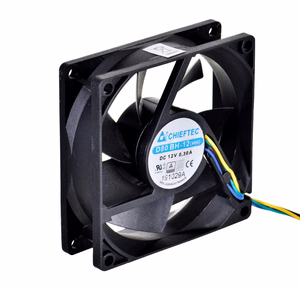 CHIEFTEC 80x80x25mm rutulinių guolių PWM ventiliatorius