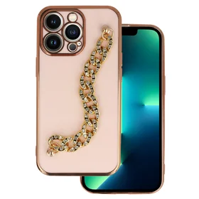 Dėklas telefonui iPhone 13 Pro (dizainas 4) (m) - šviesiai rožinis