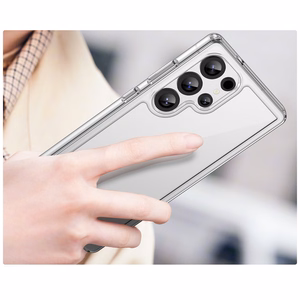 Dėklas telefonui (m) su gelio rėmeliu Samsung Galaxy S25 Ultra - skaidrus (m)