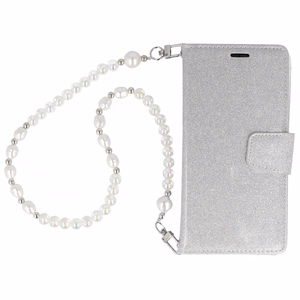 Glitter Magsafe Dėklas telefonui Samsung Galaxy S23 Plus sidabrinis