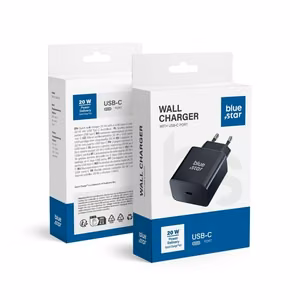 Įkroviklis Blue Star 20W USB-C juodas