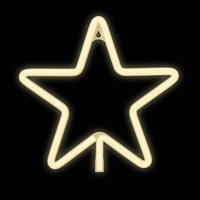 Neon LED kalėdinė žvaigždė šiltai balta FLNE22 Forever Light