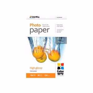 ColorWay – high-gloss photo paper, 230 g/m², 10 × 15 cm