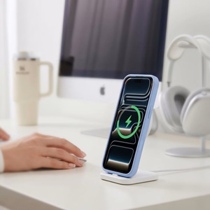 Tech-Protect Magmat MagSafe CC dėklas iPhone 18 Pro Max / 17 Pro Max, matinis šviesiai mėlynas
