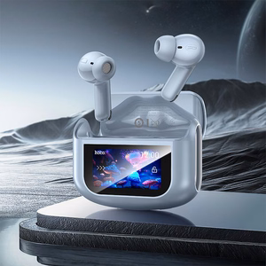 HOCO belaidės ausinės bluetooth su jutikliniu ekranu TWS ANC + ENC EQ21 mėlyna žvaigždė