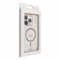 Drop Glue Spalvingas Žiedas Magnetinis Dėklas suderinamas su MagSafe IPHONE 16 PRO MAX pilkas