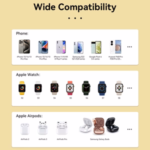 WEKOME WP-U172 sulankstoma 3-in-1 belaidžio įkrovimo stotelė su veidrodžiu, skirta iPhone, Apple Watch ir AirPods, suderinama su MagSafe, 15 W, geltona
