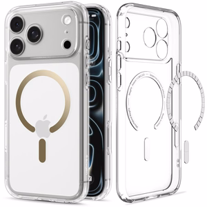 Spigen Ultra Hybrid MagSafe dėklas iPhone 18 Pro Max / 17 Pro Max, skaidrus auksinis
