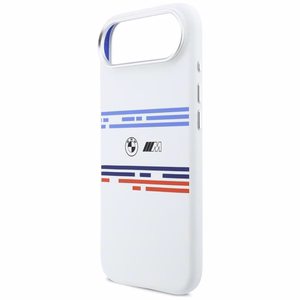 BMW M Silicon Horizontal Line MagSafe deklas iPhone Air - baltas