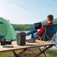 Išorinė baterija Joyroom JR-PBF10 75000mAh 100W 3x USB-C 3x USB-A su sulankstoma žibintuvėliu ir rankena (žalia)