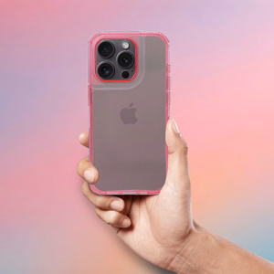 Case for iPhone 16 PRO MAX Matrix Clear powder pink