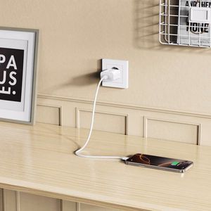 Tech-Protect NC20W sieninis įkroviklis su USB-C jungtimi - baltas