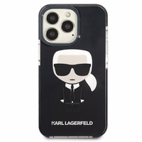 Karl Lagerfeld Iconik Karl dėklas iPhone 13 Pro / iPhone 13 - juodas