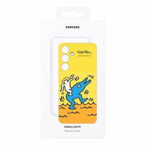 Dėklas telefonui Flipsuit EF-MS721CYEGWW Samsung Galaxy S 24 FE - geltonas