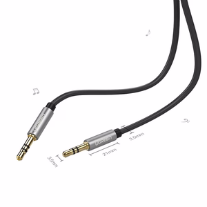 Ugreen AV119 10736 audio laidas mini jack 3.5mm / mini jack 3.5mm 3m juodas