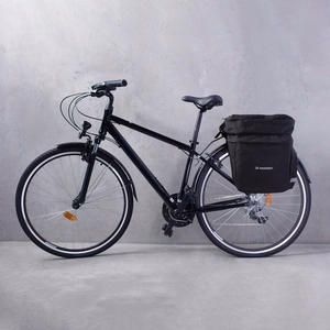 Wozinsky 60L spacious bike rack bag (rain cover included) black (WBB13BK)