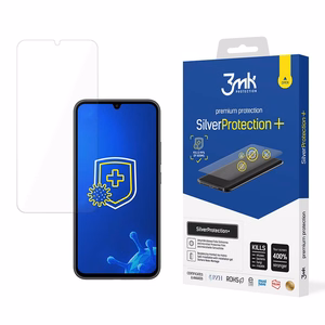 Ekrano apsauga Samsung Galaxy A34 5G antibakterinis apsauginis stikliukas žaidėjams iš 3mk Silver Protection+ serijos