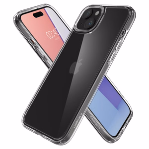 Spigen Ultra Hybrid dėklas telefonui iPhone 15 Plus - skaidrus