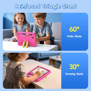 Dėklas Dux Ducis Puff Samsung X110/X115 Tab A9 8.7/X130/X135 Tab A11 8.7 rožinis