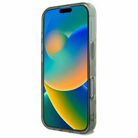 Guess IML gėlių ir toninių apskritimų Magnetinis dėklas telefonui iPhone 16 Pro Max – žalias