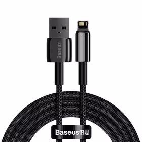 Baseus kabelis Tungsten USB - Lightning 2,0m 2,4A juodas