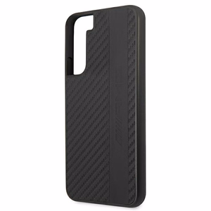 AMG Carbon Stripe&Embossed dėklas telefonui Samsung Galaxy S22+ - Juodas