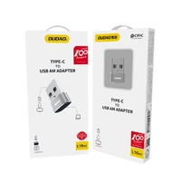 Dudao adapteris iš USB Type-C į USB juodas (L16AC black)