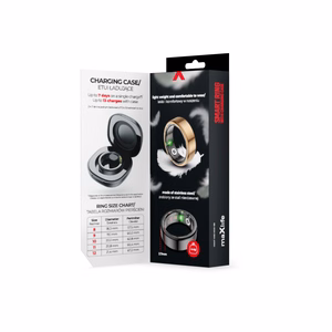 Išmanusis žiedas Maxlife MXSR-100 auksinis (10 dydis/20 mm)