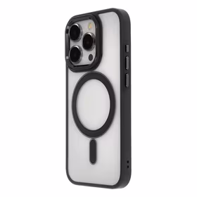 Satin Elegant Magnetinis dėklas iPhone 14 Pro 6,1" juodas