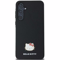 Hello Kitty Metal Logo Kitty Head dėklas telefonui skirtas Samsung Galaxy A55 - juodas