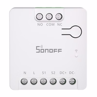 SONOFF MINI-D išmanusis WiFi Matter jungiklis (AC/DC 12-48V, sausas kontaktas)