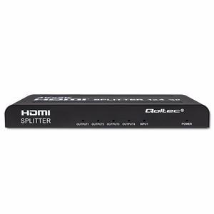 Qoltec 51798 aktyvus HDMI skirstytuvas 4 x HDMI 4K x 2K | 3,4 Gb/s