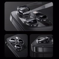 Benks Grūdintas stiklas Glass Warrior Objektyvo Apsauga kamerai Iphone 16/16 Plus (2 objektyvai) sidabrinis titanas