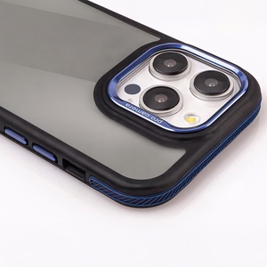 Crystal juodas dėklas for Xiaomi Redmi Note 14 5G (Global) mėlynas