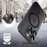 Tech-Protect MagSlim Magnetinis dėklas telefonui iPhone 16 Pro Max - pusiau skaidrus