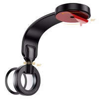 HOCO magnetinis automobilio laikiklis centrinei konsolei suderinamas su MagSafe H71 juodas metalinis pilkas