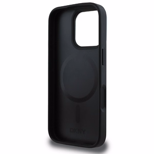 DKNY Languotas raštas magnetinis iPhone 16 Pro dėklas - juodas