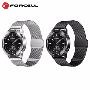 FORCELL F-DESIGN FS11 magnetinis nerūdijančio plieno dirželis SAMSUNG laikrodžiui 20 mm juodas
