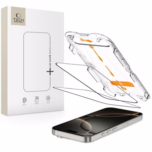 Tech-Protect Quick Set+ 2 dalių grūdinto stiklo rinkinys iPhone 16 Pro