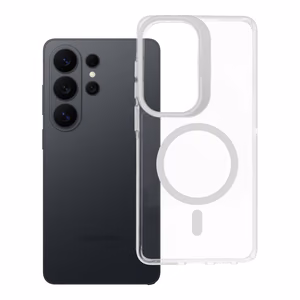 Case for Samsung S26 Ultra Lens Mag Cover compatible with MagSafe white