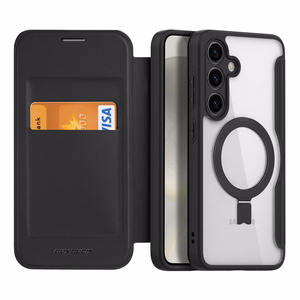Dux Ducis Skin X Pro dėklas su magnetiniu žiedu / stovu Samsung S24+ - juodas