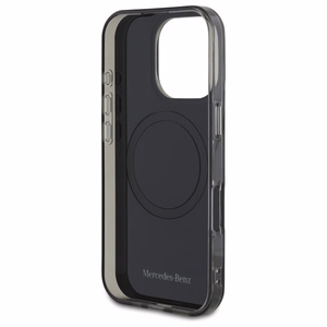 Mercedes dvigubo sluoksnio dviejų spalvų Magnetinis dėklas iPhone 16 Pro Max telefonui - sidabrinis