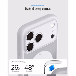 Spigen Ultra Hybrid MagSafe dėklas iPhone 18 Pro Max / 17 Pro Max, sidabrinis