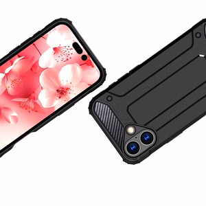 Hybrid Armor dėklas telefonui iPhone 16 Plus - juodas