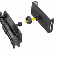 Blavec Automobilinis laikiklis BH-18 ant galvos atlošo (BH18-HRB) - juodas