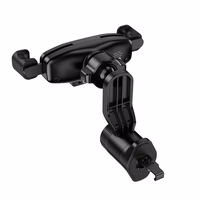 HOCO gravitacinis automobilio laikiklis oro angai H66 juodas