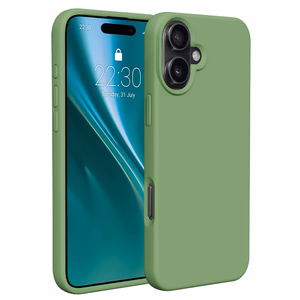 "Etteri" silikoninis dėklas "iPhone 16 Plus" 6,7" šviesiai žalias